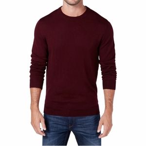 Club Room Mens Merino Wool Blend Crew Neck Sweater